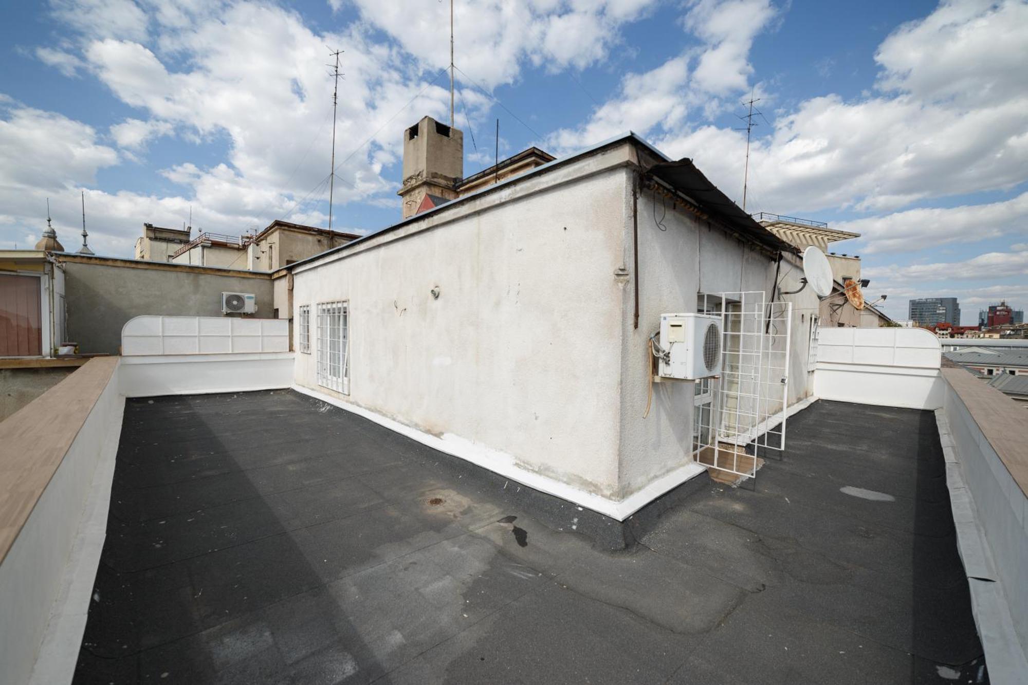Rooftop Apartment Street Doamnei Bukares Bagian luar foto