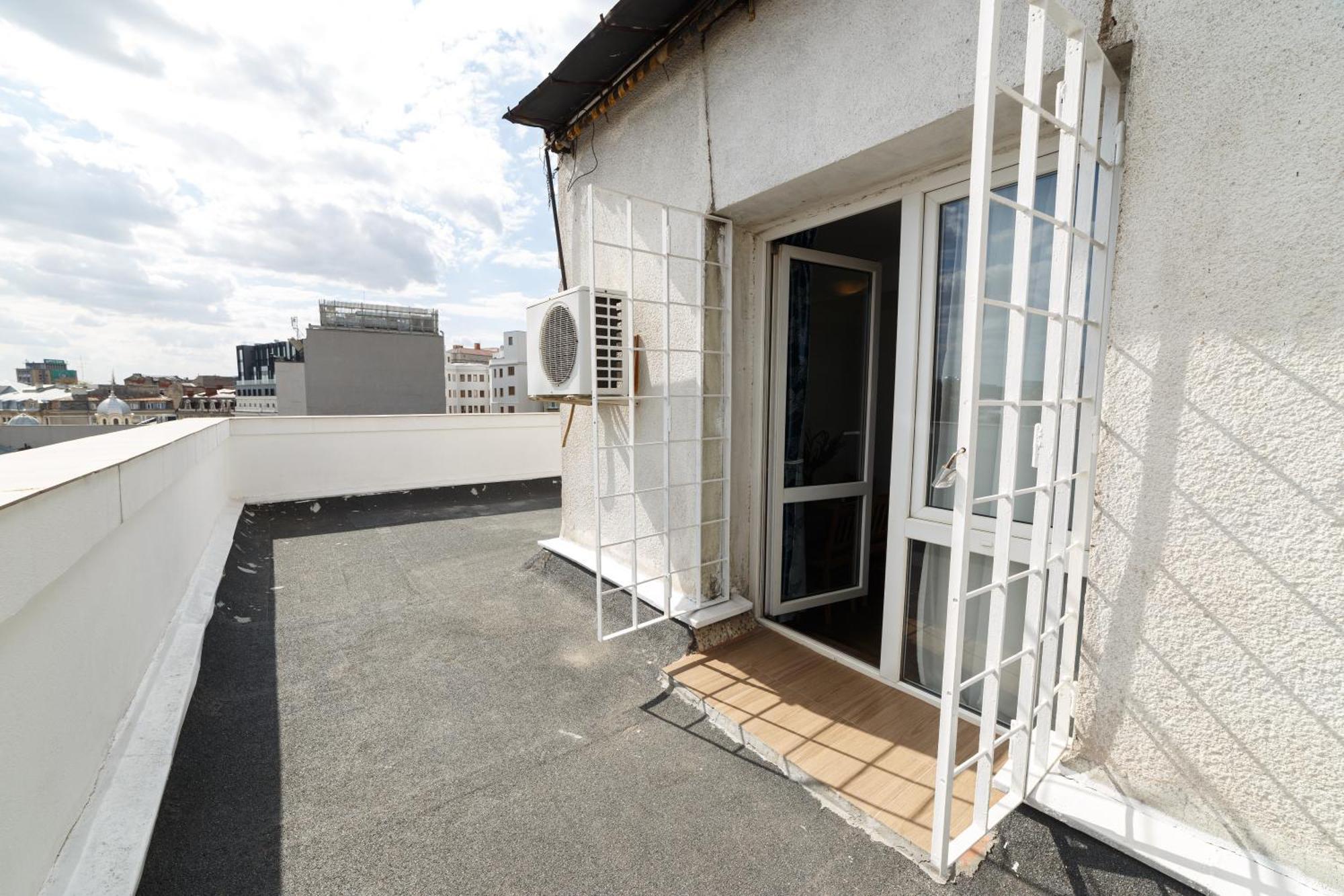 Rooftop Apartment Street Doamnei Bukares Bagian luar foto